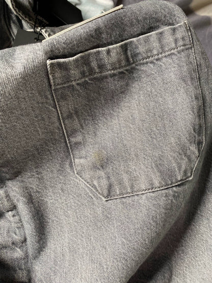 Raf Simons 21AW Washed Gray Cotton Shirt-yf