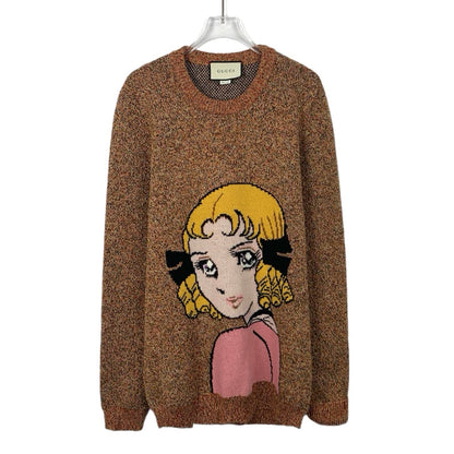 Gucci Wool Round Neck Sweater with Design