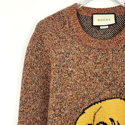Gucci Wool Round Neck Sweater with Design