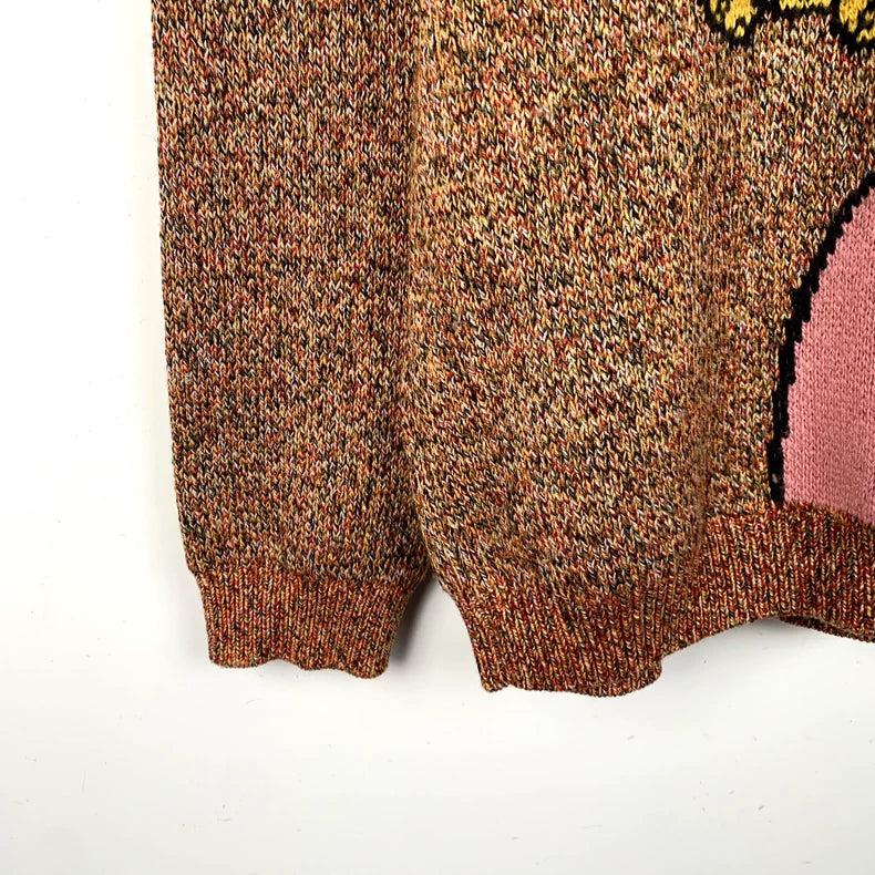 Gucci Wool Round Neck Sweater with Design