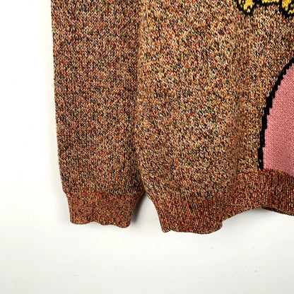 Gucci Wool Round Neck Sweater with Design