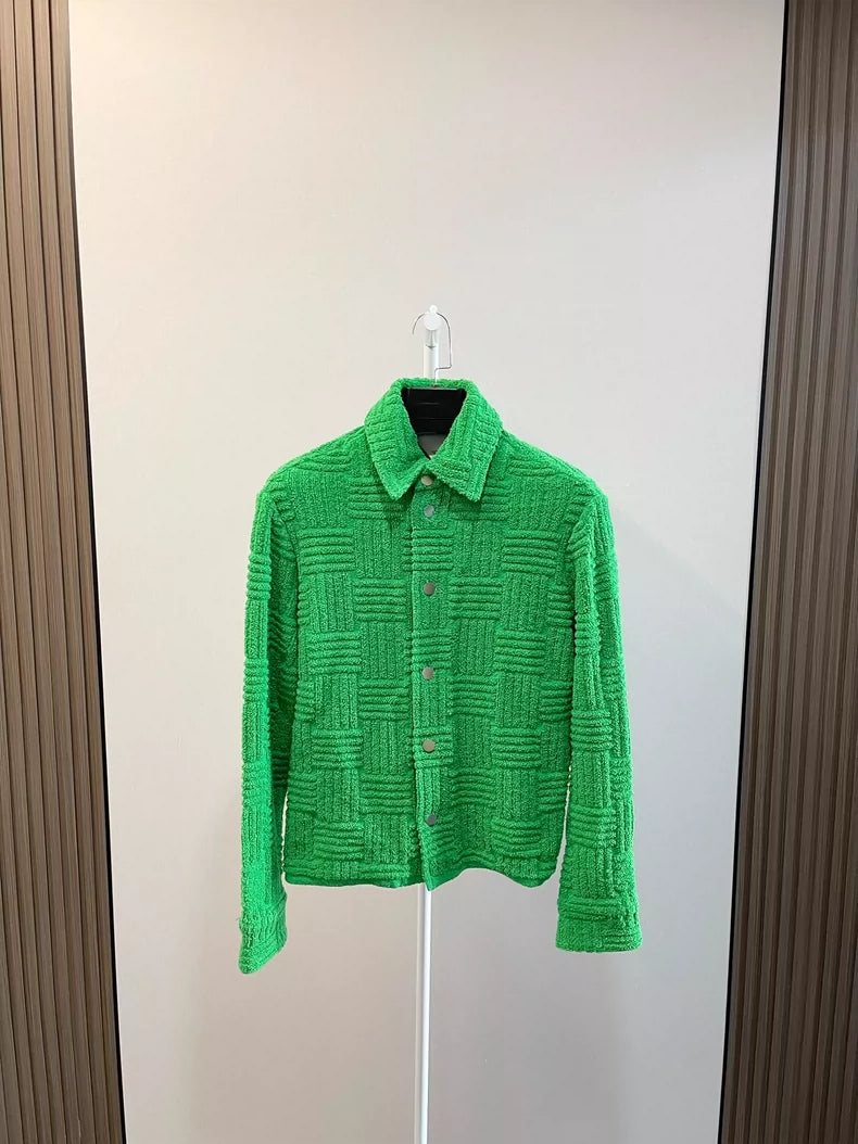 Bottega Veneta Green Checked Jacket-yf