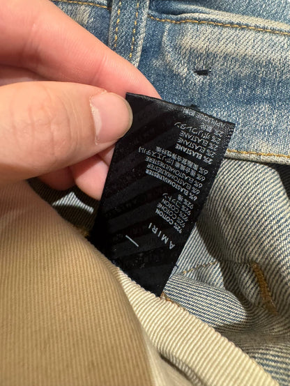 Amiri Pink Diamond Denim Pants Size 31