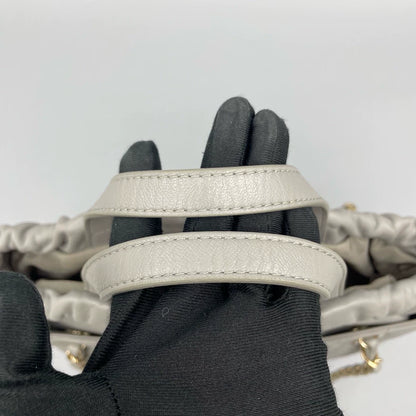 Chanel Grey Quilted Leather Tote Bag