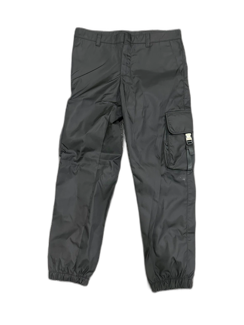 Prada Black Nylon Cargo Pants