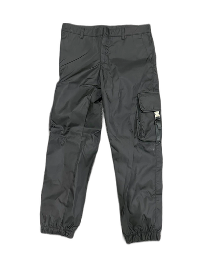 Prada Black Nylon Cargo Pants