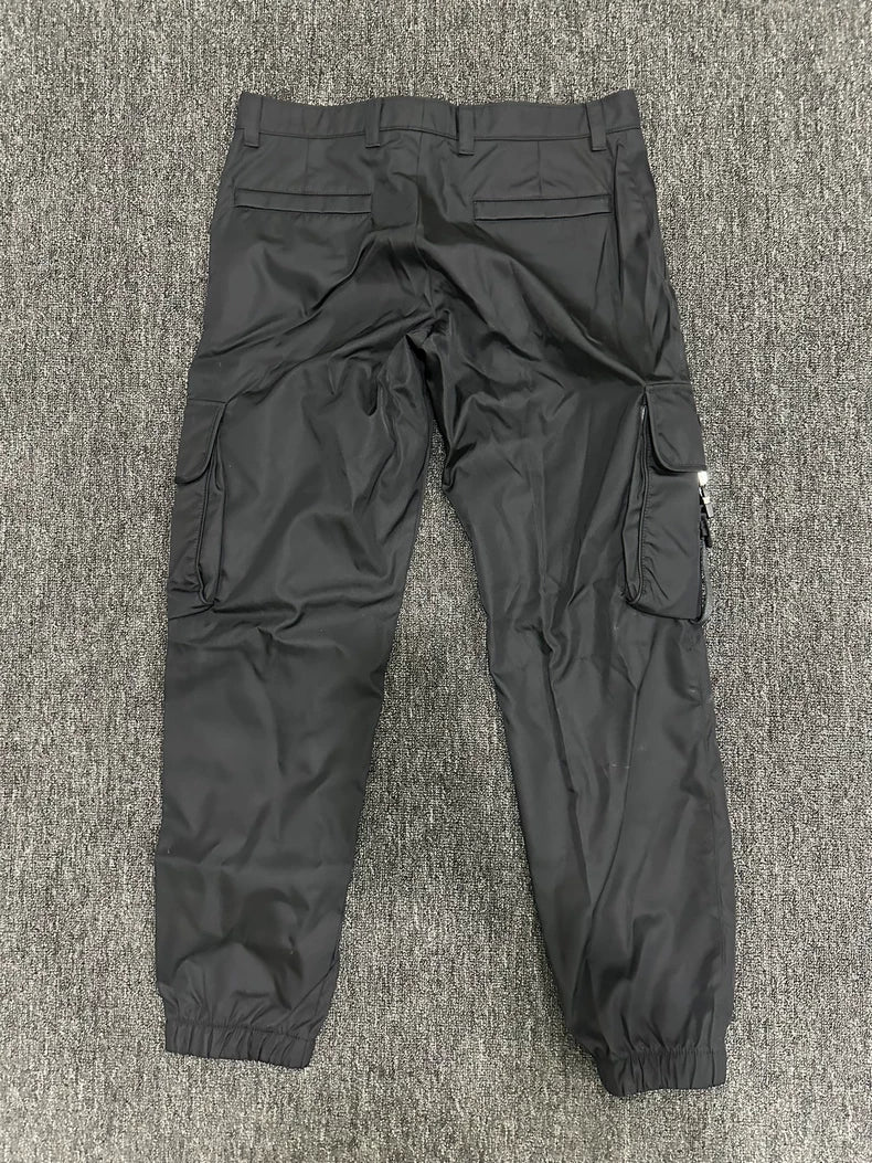 Prada Black Nylon Cargo Pants