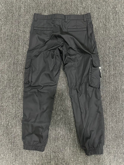 Prada Black Nylon Cargo Pants