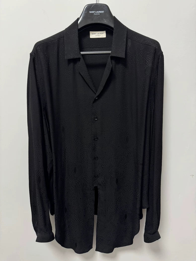 Saint Laurent Silk Polka Dot Shirt