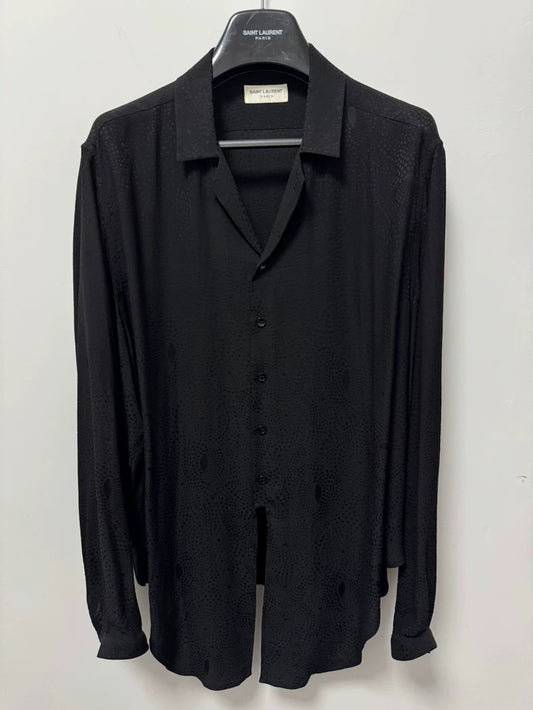 Saint Laurent Silk Polka Dot Shirt