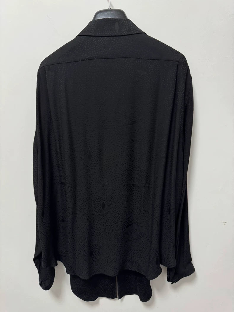 Saint Laurent Silk Polka Dot Shirt