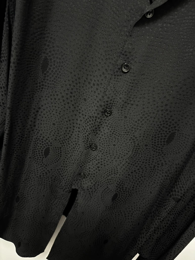 Saint Laurent Silk Polka Dot Shirt