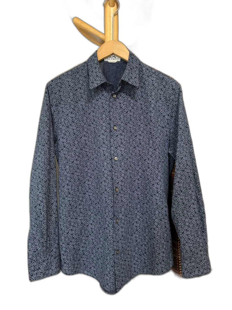 Hermes Classic Pattern Long Sleeve Shirt