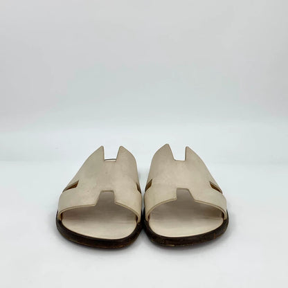 Hermes Casual Slide Sandals in Beige