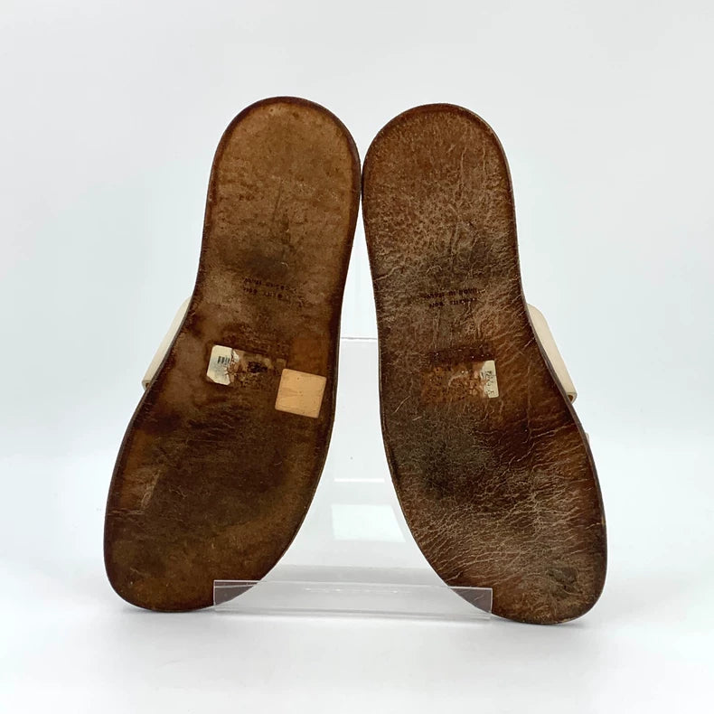 Hermes Casual Slide Sandals in Beige