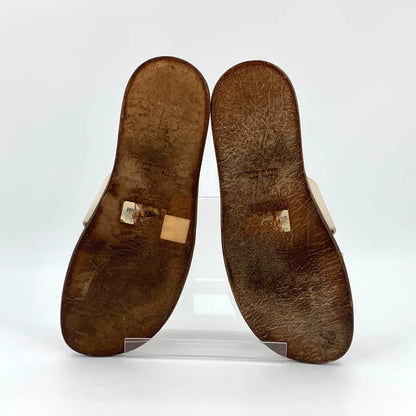 Hermes Casual Slide Sandals in Beige