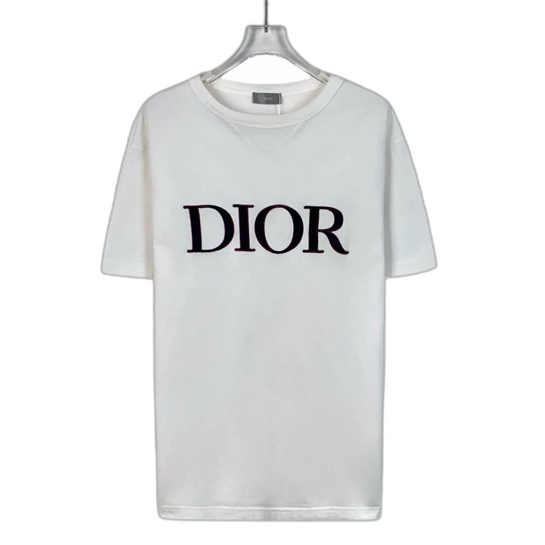 Dior White Logo Cotton T-Shirt