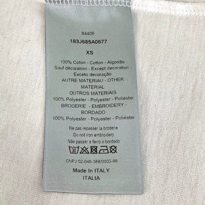 Dior White Logo Cotton T-Shirt