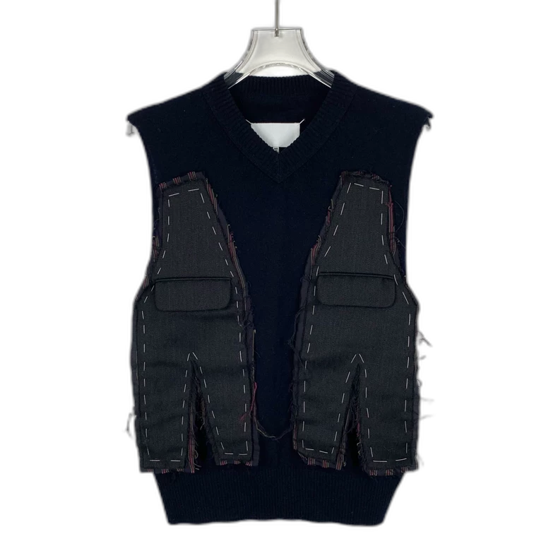 Maison Margiela x Pendleton Navy Knit Vest