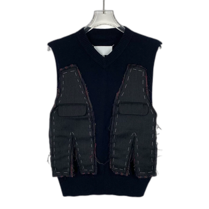 Maison Margiela x Pendleton Navy Knit Vest