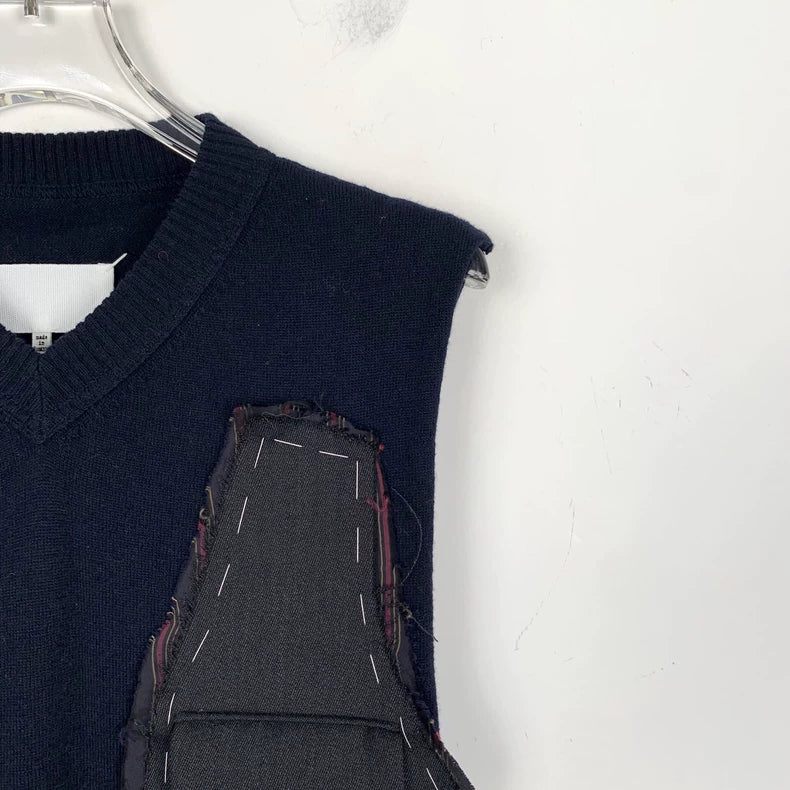 Maison Margiela x Pendleton Navy Knit Vest