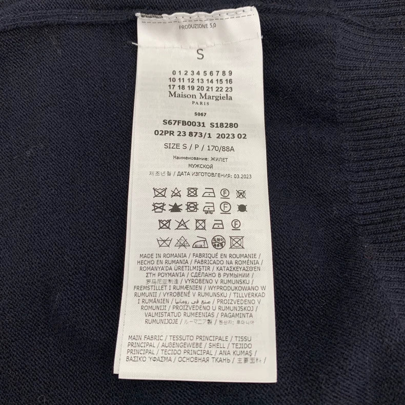 Maison Margiela x Pendleton Navy Knit Vest