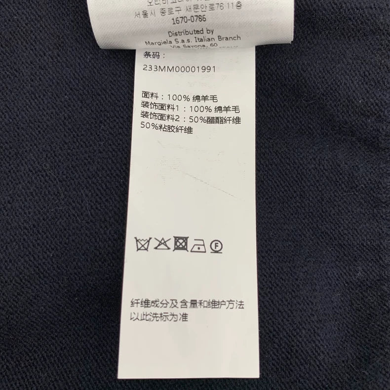 Maison Margiela x Pendleton Navy Knit Vest