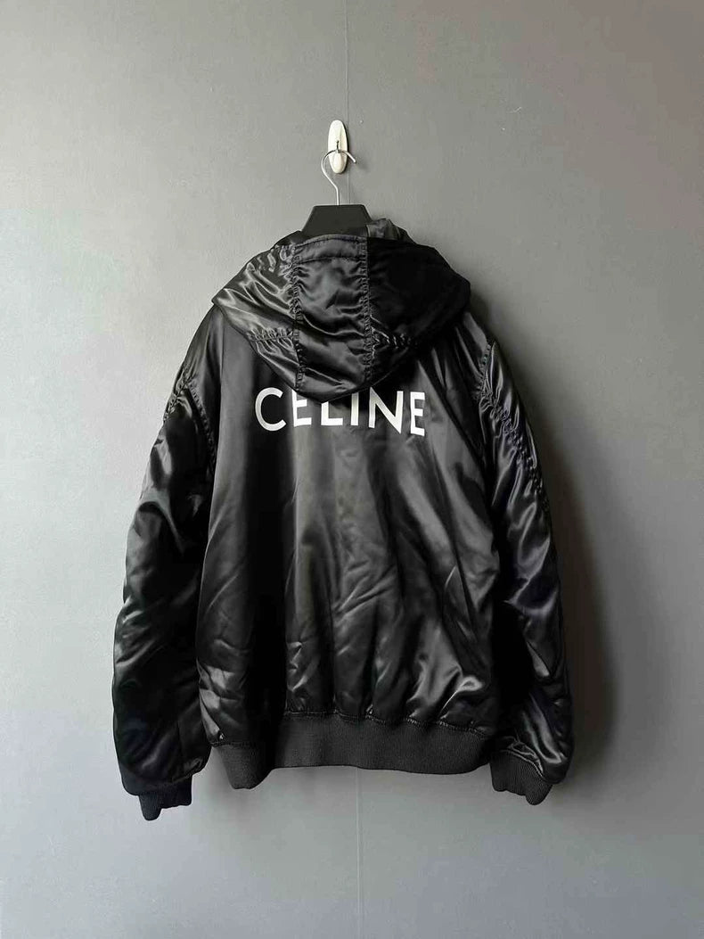 Celine Hooded Bomber Jacket