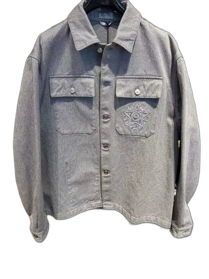 Dior Denim Jacket in Modern Grey-zp