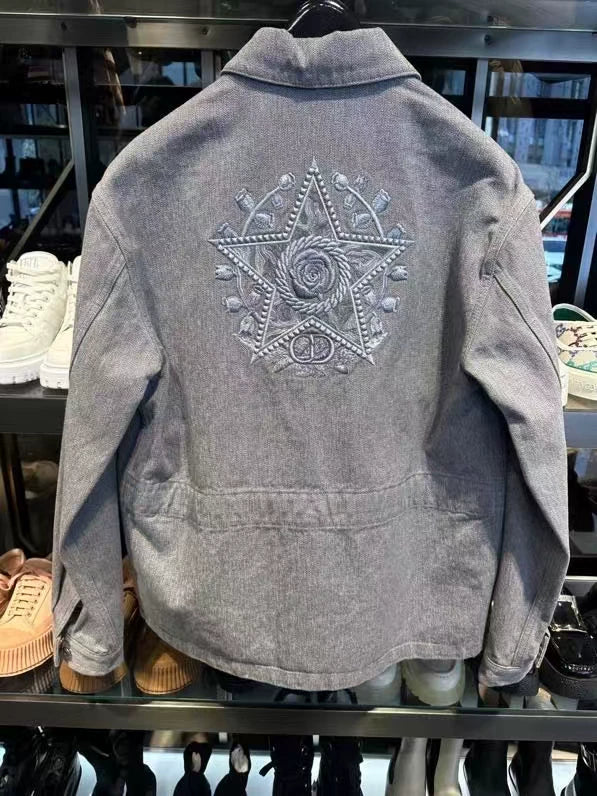 Dior Denim Jacket in Modern Grey-zp