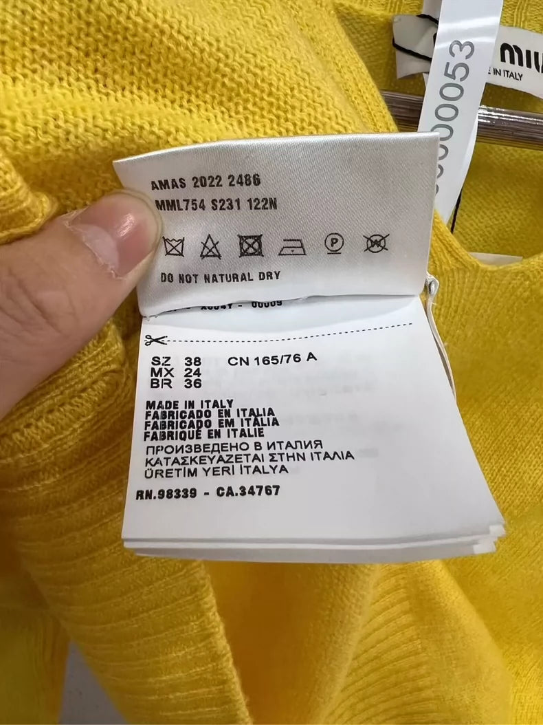 miumiu Logo Cashmere Sweater for Women