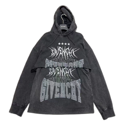 Givenchy Distressed Two-Piece Hoodie-zp
