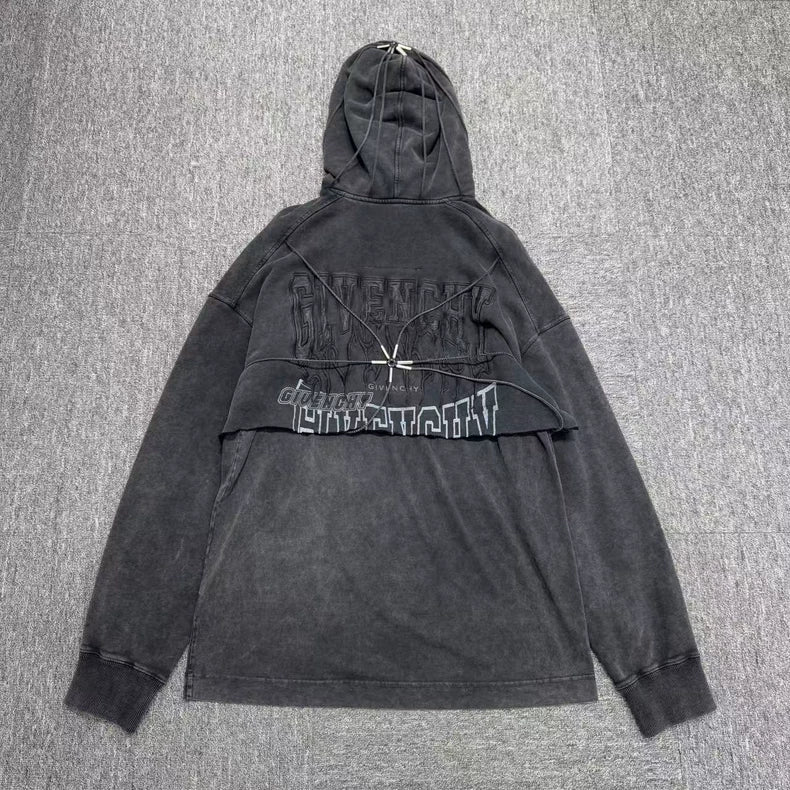 Givenchy Distressed Two-Piece Hoodie-zp