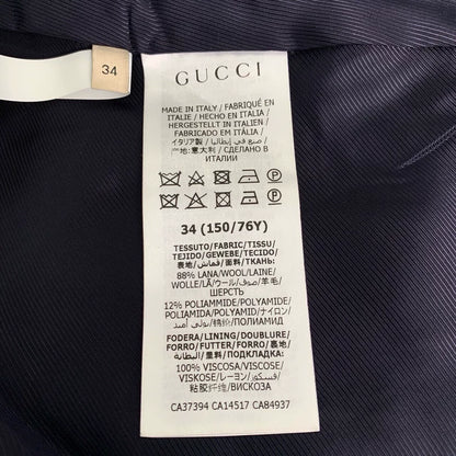 Gucci Red Houndstooth Wool Coat XXS