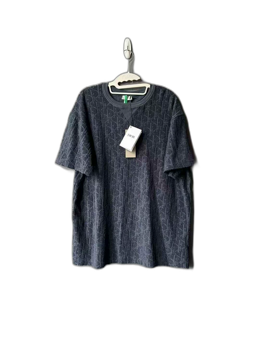 Dior Dark Blue Towel Short Sleeve Shirt