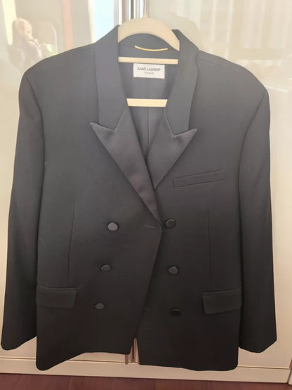 Saint Laurent Women's Double-Breasted Blazer