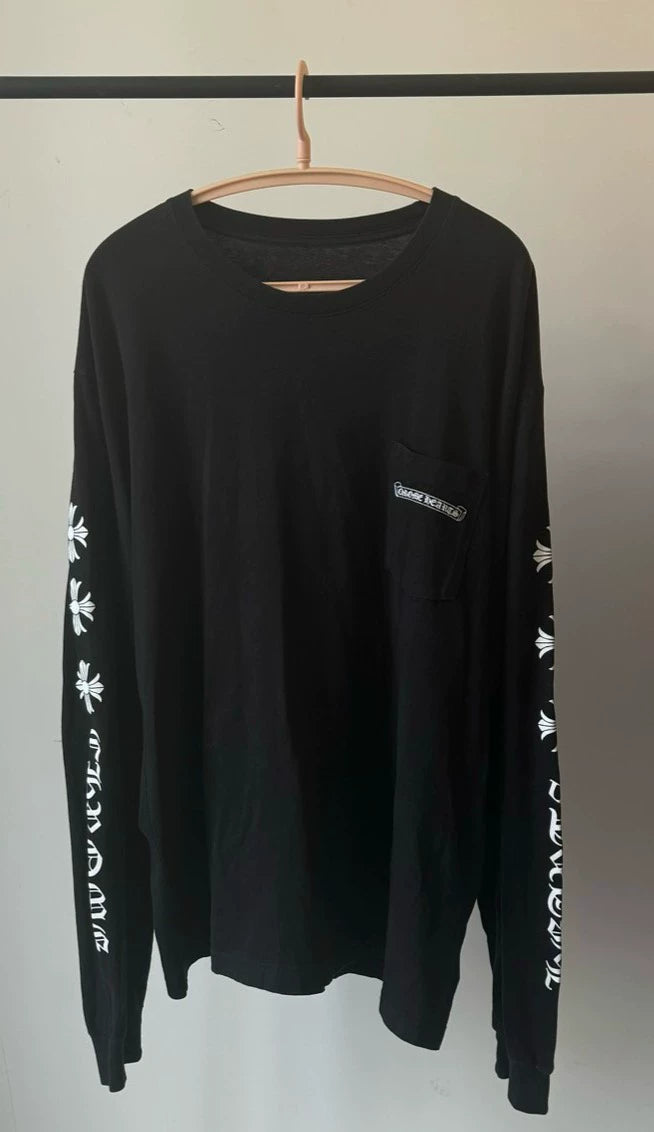 Black Chrome Hearts Long Sleeve Shirt