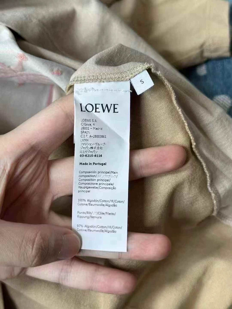 Loewe Embroidered Short Sleeve Shirt