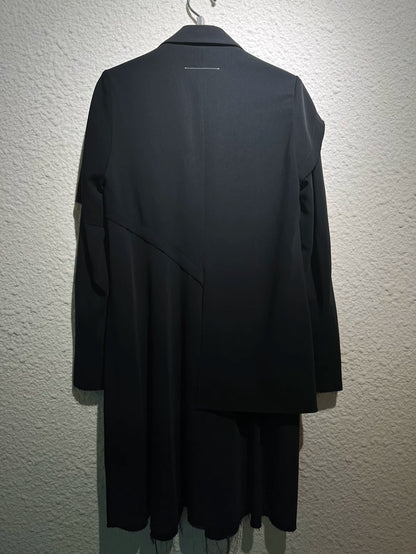 Maison Margiela Black Long Coat for Men
