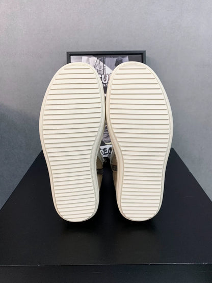 Rick Owens Beige Geobasket Sneakers Size 37-yf