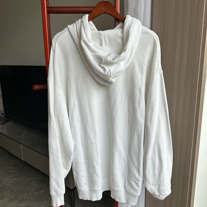 Acne Studios White Cotton Hoodie for Men