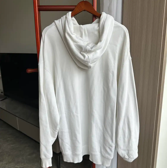 Acne Studios White Cotton Hoodie for Men