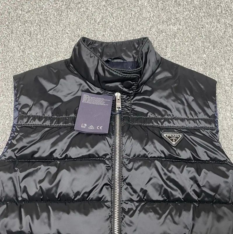 Prada Black Polyester Men's Vest