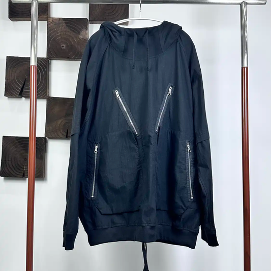 Stone Island Black Cotton Blend Hoodie 0089