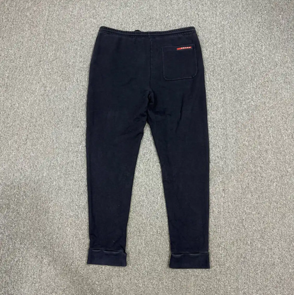 Prada Blue Cotton Casual Pants for Men