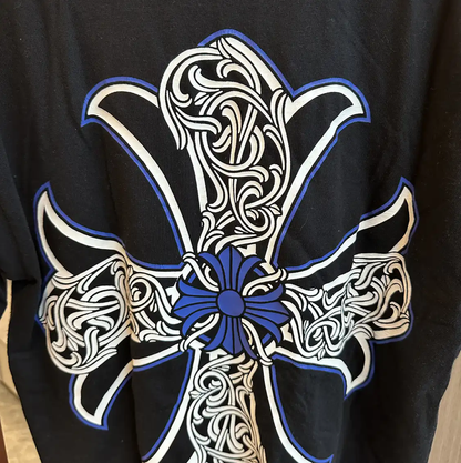 Chrome Hearts Black Cotton T-Shirt for Summer 0089