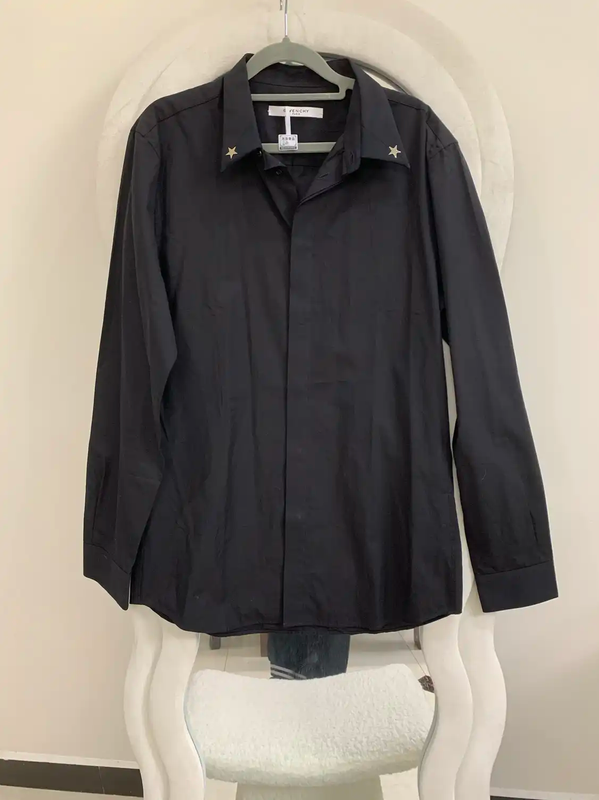Givenchy Black Cotton Long Sleeve Shirt 0089