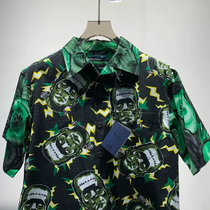 Prada Green Short Sleeve Shirt for Men