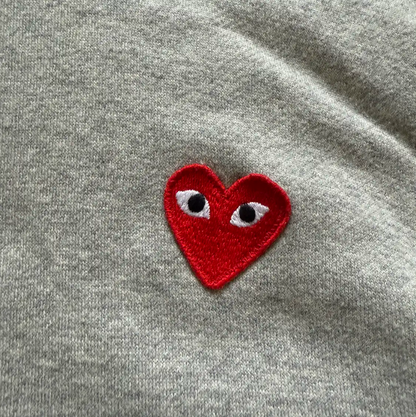 Comme des Garçons Gray Cotton Men's Hoodie 0089