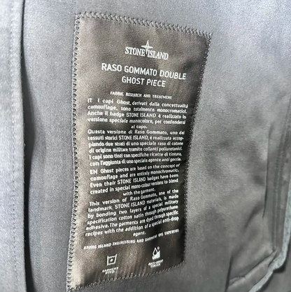 Stone Island Black Cotton Blend Jacket 0089